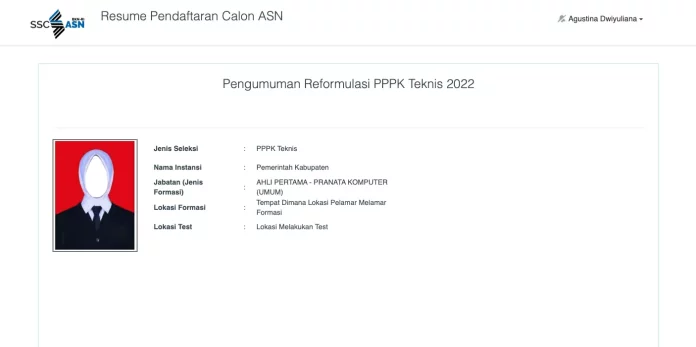 Pengumuman Reformulasi PPPK Teknis 2022